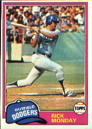 1981 Topps Baseball Cards      726     Rick Monday